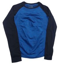 Modro-čierne spodné tričko Pocopiano