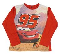 Červené triko s Bleskem McQueenem - Cars Disney