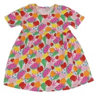 Bielo-farebné bavlnené šaty s ovociem Dunnes