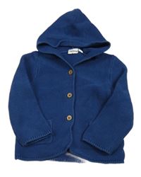 Tmavomodrý prepínaci sveter s kapucňou Impidimpi