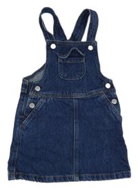 Modré riflové laclové šaty s kapsou Next