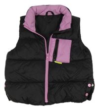 Čierna šušťáková zateplená vesta Primark