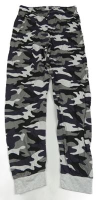 Šedé army pyžamové kalhoty Jeff&Co