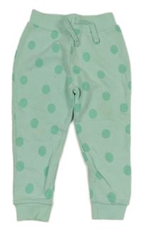 Mátové puntíkaté tepláky Dunnes