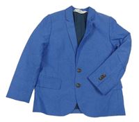 Modré melírované slavnostní sako H&M