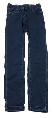 Tmavomodré skinny rifle