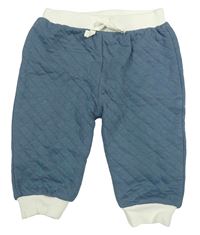 Modrošedé prešívané tepláky