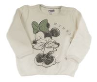 Biela prešívaná mikina s Minnie C&A