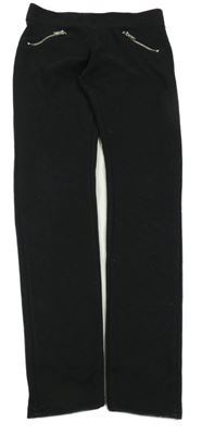 Čierne tregíny so zipy Page One Young