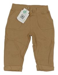 Nové - Hnedé teplákové nohavice