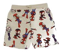 Béžové teplákové kraťasy se Spidermanem Marvel