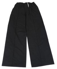Černé široké kalhoty H&M