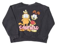 Antracitová mikina s Garfieldem H&M