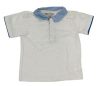 Bílo-modré polo tričko Lee Cooper