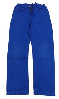 Modré skinny plátenné nohavice C&A