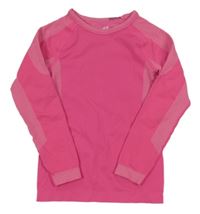 Růžové vzorované sportovní triko H&M