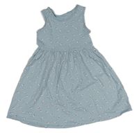 Svetlomodré kvetované bavlnené šaty George