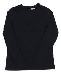 Tmavomodré pyžamové triko s kapsou H&M