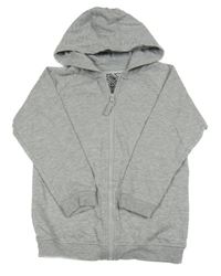 Sivá melírovaná prepínaci mikina s kapucňou Urban