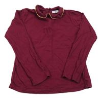 Fuchsiové tričko s golierikom M&S