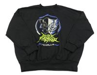 Čierna mikina s potlačou sinsay