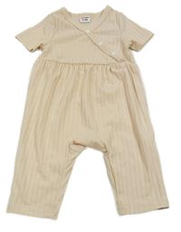 Pudrový rebrovaný overal