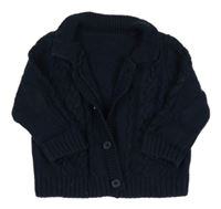 Tmavomodrý vzorovaný prepínaci sveter Matalan