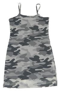 Sivé army tylové šaty Primark