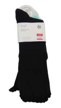 Nové - 5x černé podkolenky F&F