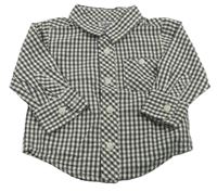 Sivo-biela kockovaná košeľa Old Navy
