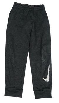 Tmavosivé melírované športové tepláky s logom zn. Nike