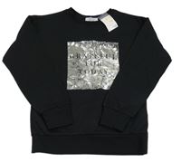 Nové - Čierna mikina s nápismi Primark