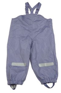 Lila šusťákové laclové voděodolné kalhoty Impidimpi