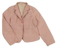 Lila-neonově růžové puntíkaté sako Monsoon