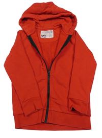 Červená prepínaci mikina s kapucňou Tu