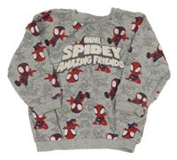Sivá mikina so Spidermany Marvel
