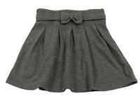 Sivá tepláková sukňa s mašlou Pusblu