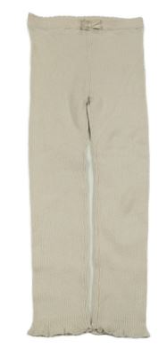 Béžové rebrované úpletové legíny George