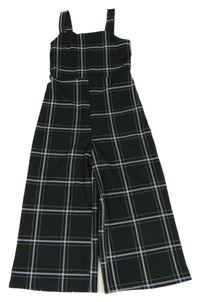 Nové - Čierno-biely kockovaný nohavicový overal M&Co.
