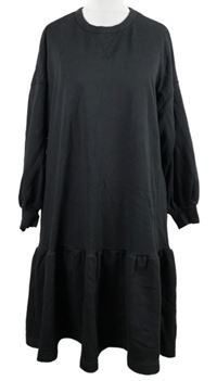 Dámské tmavošedé teplákové šaty H&M