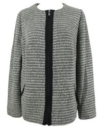Dámský šedo-černý proužkovaný pletený kabátek Gerry Weber 