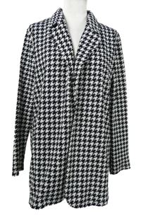 Dámský černo-bílý vzorovaný sakový cardigán Shein 