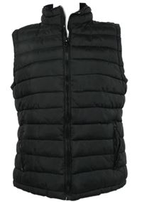 Pánská černá šusťáková zateplená vesta EASY 