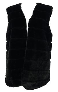 Dámská černá kožešinová vesta Rowen Avenue 