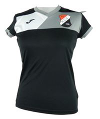 Dámské černo-šedé sportovní tričko s erbem Joma