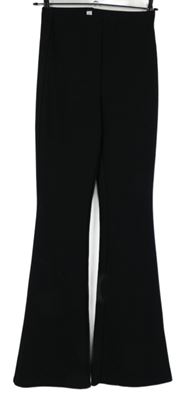 Dámské černé zvonové kalhoty H&M