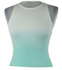 Dámsky bielo-svetlomodrý rebrovaný ombré crop top Primark