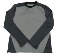 Svtlešedo-tmavosivá thermo mikina