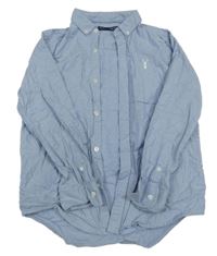 Svetlomodrá košeľa s výšivkou Next