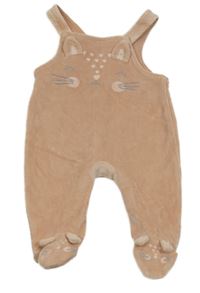 Světlerůžové sametové dupačky s králikom George